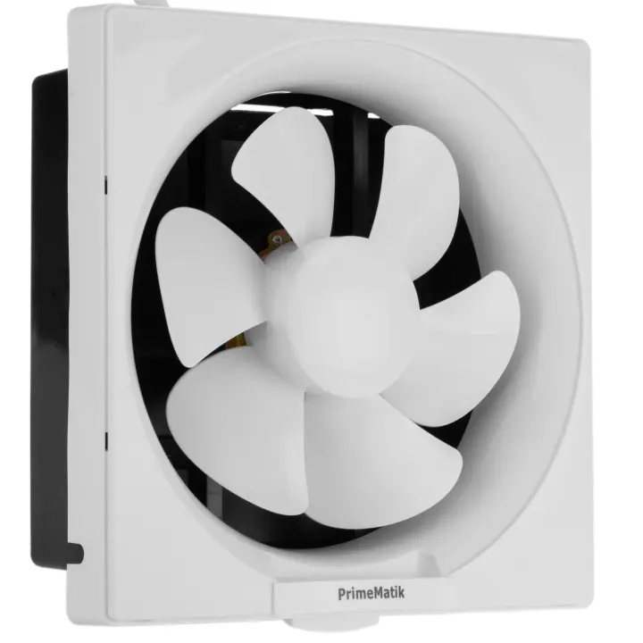Ventilador de escape, Extractor de aire 290x290 mm sin tapa con sistema antirretorno para baño lavabo cocina trastero garaje - PrimeMatik - 1