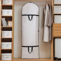 60 x 180 cm (1 unidad), funda para vestido de novia y vestido de dama de honor antipolvo, impermeable, humedad, plegable y portátil, cierre de cremallera bilateral - details 0