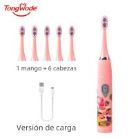 Cepillo De Dientes Eléctrico Para Niños Sonic Colorido Con Imagenes De Dibujos Animados Recargable Por USB Briciole Suave Impermeable Con Cabeza De Reemplazo - details 0