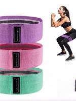 3 piezas de bandas elásticasde yoga, Bandas elásticasmusculares para principites de fitness, Bandas de ejercicio antideslizantes Verdes para yoga, Pilates, Caderas, entrenamiento de fuerza de Piernes. - details 2