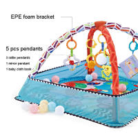 Juego De Rompecabezas De Enseñanza Para Bebés Marco De Fitness Suelo De Juguete Para Crawler Con Divisor De Espacio Materiales Seguros Tamaño 80x80x50CM - details 2