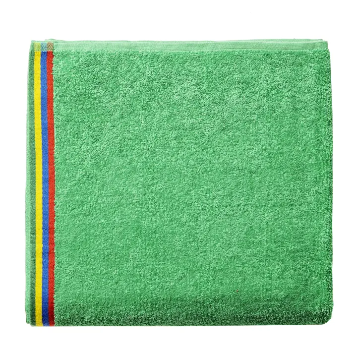 Toalla de playa de niño 70x140cm 450gsm 100% algodón verde kids CASA BENETTON - 1