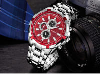 Reloj De Pulsera De Acero Inoxidable CURREN 8023 Para Hombre Resistente Al Agua Y Shock Con Display Numeral Luminoso Y Clavija De Muñeca Estilo Militar Deportivo - details 10