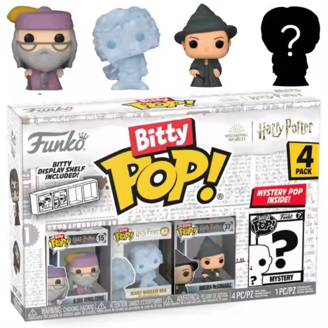Funko Pack  4 Bitty Pop  Bittys Funko  Pop  Albus Dumbledore Minerva McGonagall Nick  Headless casi decapitado Funko Pop Harry  Potter - 1
