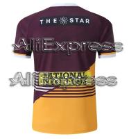 Camiseta De La Brisbane Broncos 2025 Con Mangas Cortas Para Hombres Y Mujeres Ropa Unisex Transpirable Y De Secado Rápido Estilo De Calle Motociclista - details 6