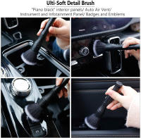 Cepillo De Detalle Para Coche Ultra Suave Para Limpieza De Asientos De Cuero Sintético Pelo De Cerdo Para Interior De Automóviles - details 4
