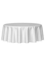 Mantel Redondo De Seda Blanca Para Bodas Y Fiestas Cubierta Transparente Brillante Y Suave Para Restaurante Banquete Decoraciones - details 2