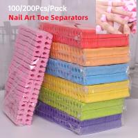 100/200pcs Separadores De Dedos Para Uñas Kit De Belleza Para Manicura Y Pedicura Espuma Suave Herramientas De Polvo UV Gel - details 0