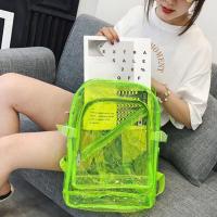 Mochila Escolar De Plástico Para Mujer Coreana Primavera Verano Colores Caramelo Transparente PVC Mochila De Goma Para Niñas - details 1
