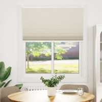 Plisse Persiana Cortina Plisada 110X100cm en color Blanco/Crema | protección solar decorativa para ventanas hogar oficina dormitorio fácil de instalar - details 1
