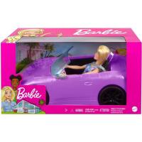 Barbie y su coche Descapotable violeta coche con muñeca, Mattel HBY29 - details 0