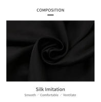 Conjunto De Pijamas De Seda Para Mujer 2 Piezas Camisola Y Shorts Estilo Elegante Sin Mangas Para Verano Dormir Y Descansar - details 3