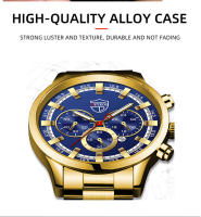 Reloj De Pulsera De Acero Inoxidable Para Hombre Estilo Casual Y Deportivo Calendario Luminoso Resistente Al Agua Con Cierre De Pulsera - details 5