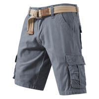 Shorts Casuales Para Hombre Color Gris Estilo Estadounidense Malla Transpirable Y Cómoda Pantalones De Campaña Deportivos Al Medio Tamaño Bermuda - details 4