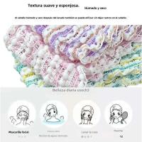 Headband Elástico Para Lavar La Cara Con Diseño Hueco Antideslizante Ancho Accesorio Para El Cabello Para Mujer Estilo Ganchillo - details 2