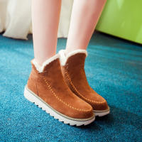 SP Botas de mujer de gran tamaño, nuevo Botas de invierno de Algodón de Suela Gruesa para Mujer, BOTAS Cortas Cálidos de color sólido. - details 0
