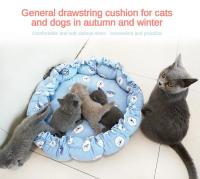 Cama De Mascota Dual Uso Ajustable Con Cordón Cómoda Y Cálida Para Gatos Y Perros Todas Las Estaciones Almohadilla De Mascota Para Pupusas - details 1