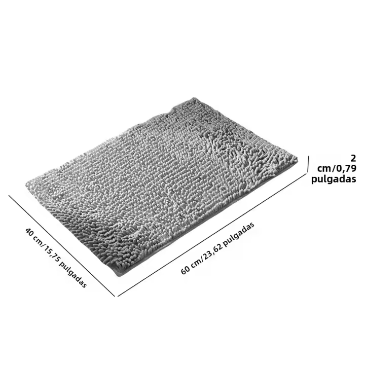 Alfombra Para Perros Antisuciedad Y Absorbente Alfombrilla Para Láminas De Madera De Entrada Interior Lavable Rápida Secado Rug De Mascotas Chenille - 1
