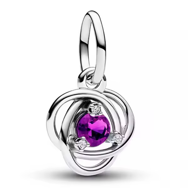 Pandora - Charm Colgante Círculo Eternity Morado 793125C02 - 1