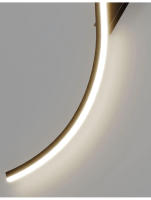 Lámpara De Pared LED Moderna Para Dormitorio Y Sala De Estar Luz De Noche Dorada Con Fuente De Luz LED Decoración Para Hogar Y Sofa - details 14