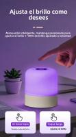 Lámpara De Noche Recargable RGB Para La Cama Con Control Remoto Y Batería De Longa Vida LED Para Decoración De Escritorio Y Dormitorio - details 6