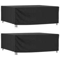 vidaXL Cubiertas de muebles jardín 2uds impermeable 420D en dimensiones 172x113x73 cm/140x70x90 cm/250x210x90 cm y más | almacenamiento funcional diseño moderno para baño dormitorio sala - details 2
