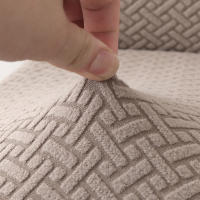 Funda De Silla De Comedor Elástica Gruesa Y Elegante Para Cocina Hotel Boda Banquete Cubierta De Silla Moderna En Tela Spandex/Poliéster - details 6
