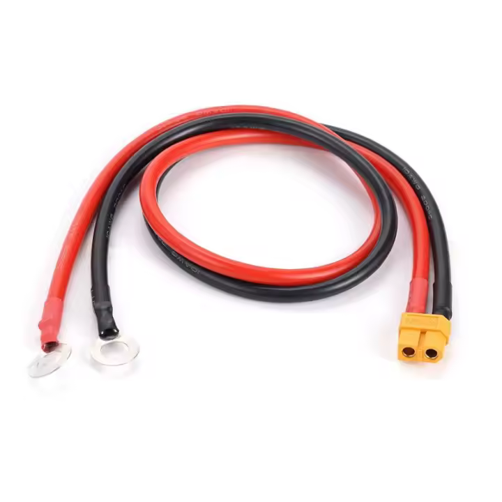 XT60 Hembra a Terminal De Anillo O-Ring M8 50Cm Alambre De Cobre Enrosqueado De Silicona Para Automóvil Barco Hogar Batería Solar - 1