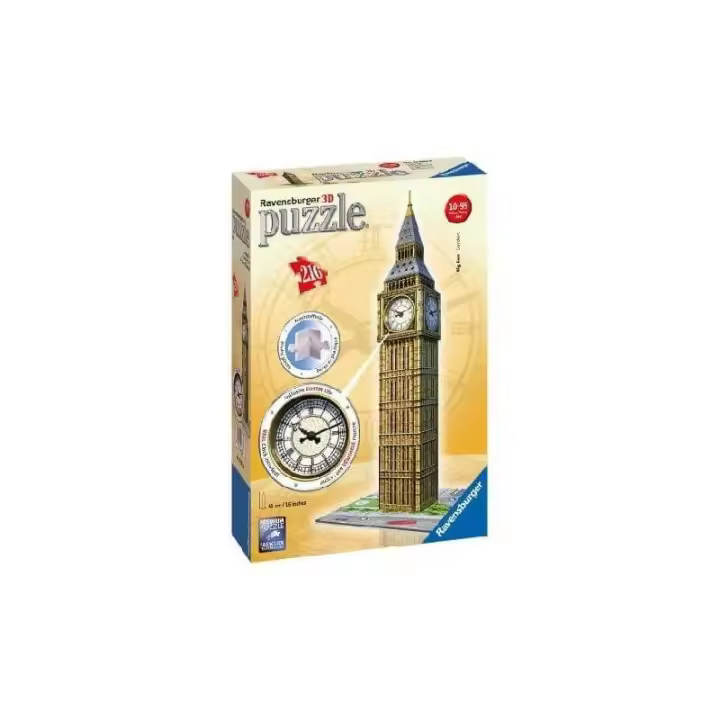 Ravensburger Rompecabezas 3D Big Ben con Reloj de 216 Piezas - 1