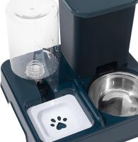 Comedero y bebedero para gatos, cuenco antideslizante 2 en 1, comedero automático portátil, suministros para gatos pequeños, medianos y grandes. - details 5