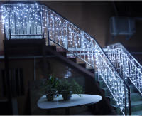Luces De Ceniza LED 5M Cortina De Navidad Para Fiestas De Cumpleaños Y Bodas Decoración De Jardín Y Calle 110V 220V - details 6