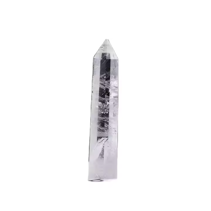 Varita De Cuarzo Claro Y Natural Con Energía Curativa Obelisco Hexagonal De Cristal Punto De Meditación Regalo Para El Hogar Feng Shui Temática De Amor - 1