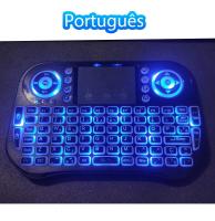 Teclado Inalámbrico Bluetooth Mini Con Iluminación Retroiluminada 2.4G USB Para Android TV Box PC En Inglés Ruso Francés Español Portugués Árabe Hebreo - details 12