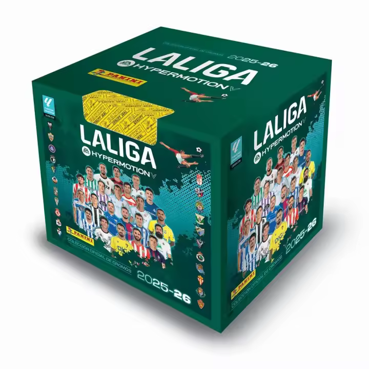 Panini Pegatinas Para La Liga Hypermotion 2025-2026 - Colección Oficial de Cromos (Caja de 50 Sobres) - 1