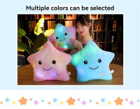 Almohada De Estrella Luminosa De 24CM Juguete Creativo De Peluche Suave Para Niñas Regalo De Cumpleaños Colores Variados Almohada De Estrella Para Niños - details 8