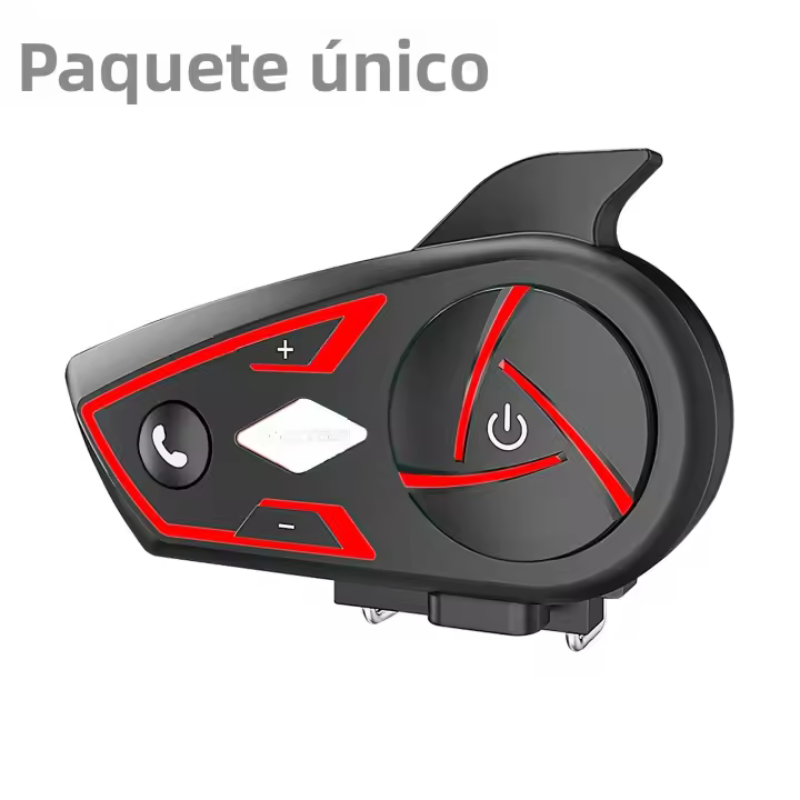 Casco De Motocicleta Houtonsen S3 Con Intercomunicador Bluetooth Impermeable Luz Ambiental Tri-Color RGB Distancia De Intercomunicación 1000M - 1