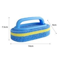 Cepillo Multifuncional Azul Para Cocina Y Baño Con Mango De Plástico Cepillo De Esponja Para Lavar El Baño Y Fregadero Ecológico - details 8