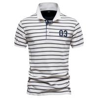 Novedad de verano, tops estampados de talla europea, camisas POLO de manga corta informales con solapa para hombre - details 14