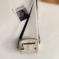Bolso De Hombro Para Mujer Mini Estudiante Sencillo Pequeño Cruzado Casual Con Cierre De Cremallera Bolso De Mano De Lona - details 11