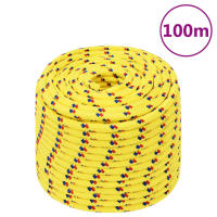 vidaXL Cuerda de barco polipropileno 12 mm 100 m cuerda Color Amarillo,  Azul,  Blanco y azul y mas - details 0