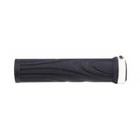 Puños de manillar de goma con cierre blanco de aluminio de M-wave-para manillar MTB / montaña con cierre lock-on de tornillo - details 0
