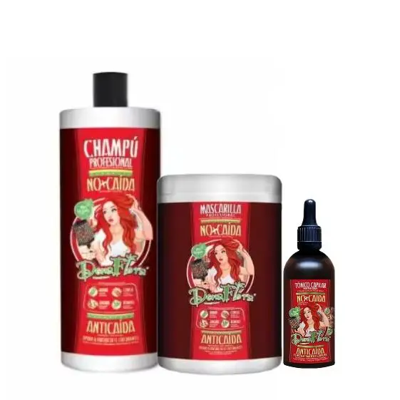 PACK PROMOCIONAL DONA FLORA  ANTICAIDA , CHAMPU NO CAIDA 1000 ML, MASCARILLA 1000 ML Y TONICO 100 ML - 1