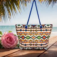 MEJORADA KD-2305 Bolso de Playa - Tote Bag Súper Grande 60x40x20CM con Diseño Étnico Colorido, Ideal para Playa, Compras y Vacaciones - details 3