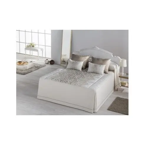 JVR Colcha Edredón Bellini Jacquard con Volante – Sencillo y Elegante - 1
