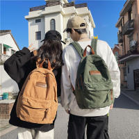 Mochila de lona verde para ordenador portátil para hombre y mujer, morral de viaje a la moda, ideal para estudiantes - details 13