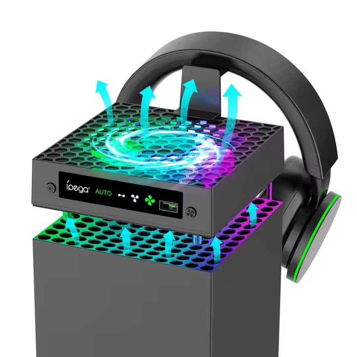 Ventilador De Enfrentamiento IPEGA Para Xbox Series X Con Velocidad Automática Ajustable Alta Rendimiento Bajo Ruido PG-XBX026A - 1