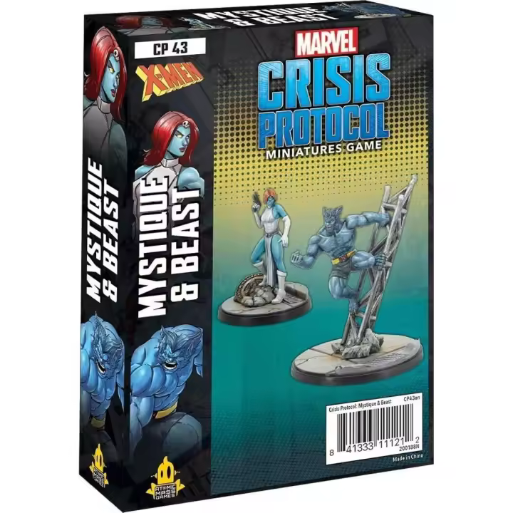 MARVEL CRISIS PROTOCOL: BEAST & MYSTIQUE - INGLES MCP ASMODEE - 1