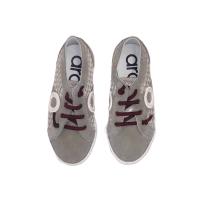 ARO_ ZAPATILLAS SUNNY GASOL EN PIEL SERRAJE BEIG, CON CORDONES ELASTICOS - details 1