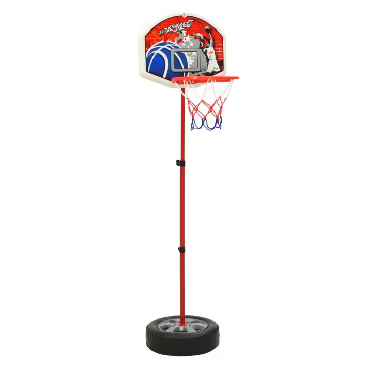 vidaXL Juego de baloncesto infantil ajustable 120 cm - 1