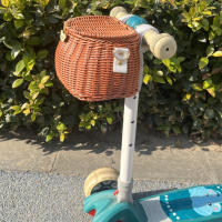 Cesta De Bicicleta Para Niños Accesorios De Bicicleta Hecha De Plástico Y Hilo Tela Adecuada Para Bicicletas Y Scooters Color Variado Tamaño Approx 18cm X 15cm X 13cm - details 2